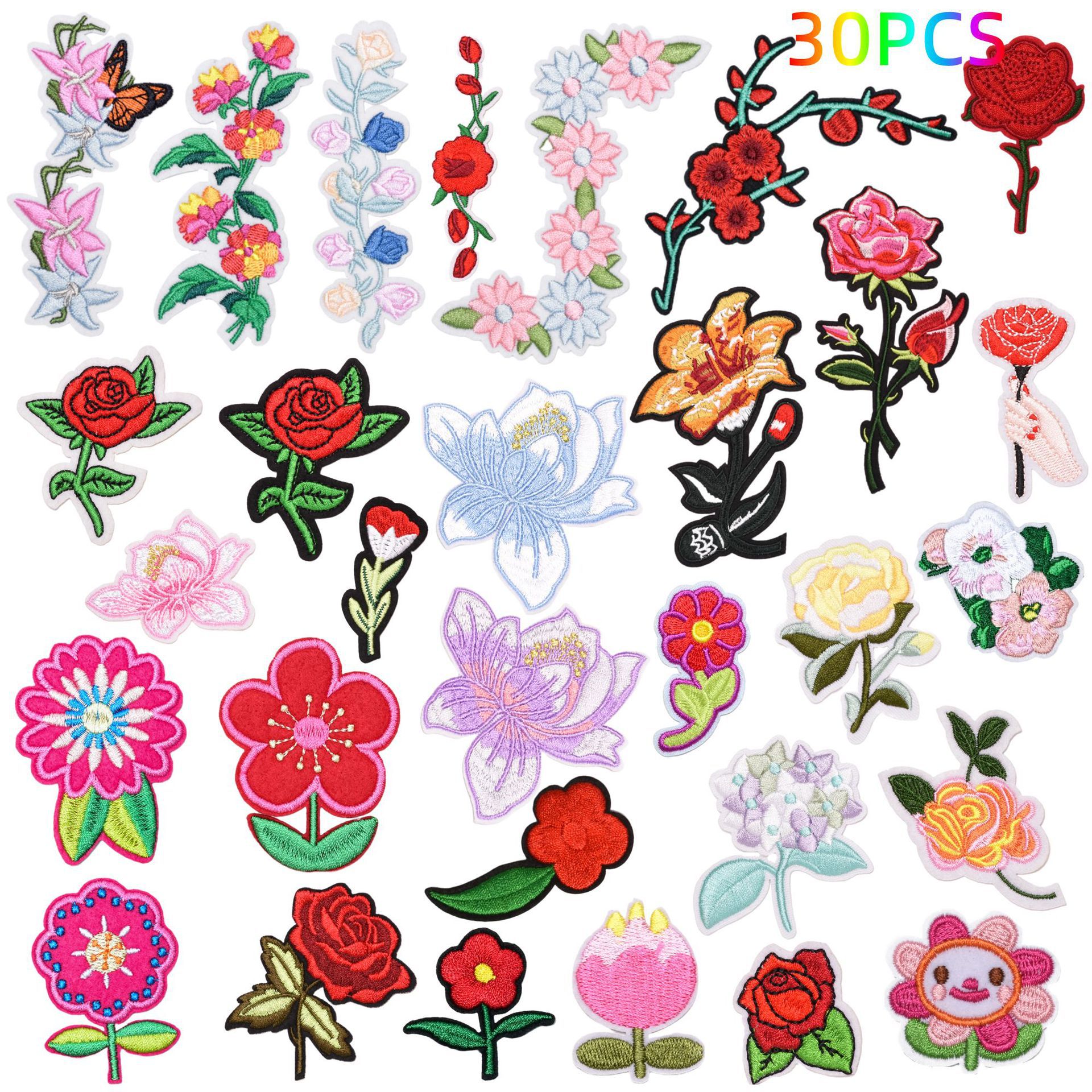 size rose flower cloth sticker clothes DIY chapter clothing accessories manufacturers
