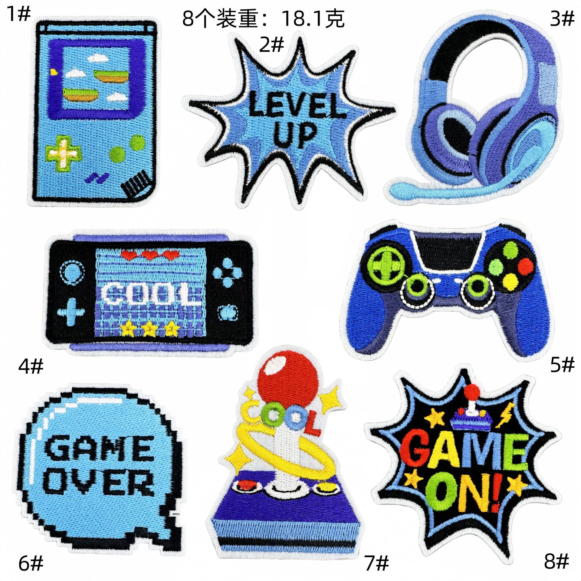 My world cloth sticker creative personality graffiti video game decorative sticker game luggage electric