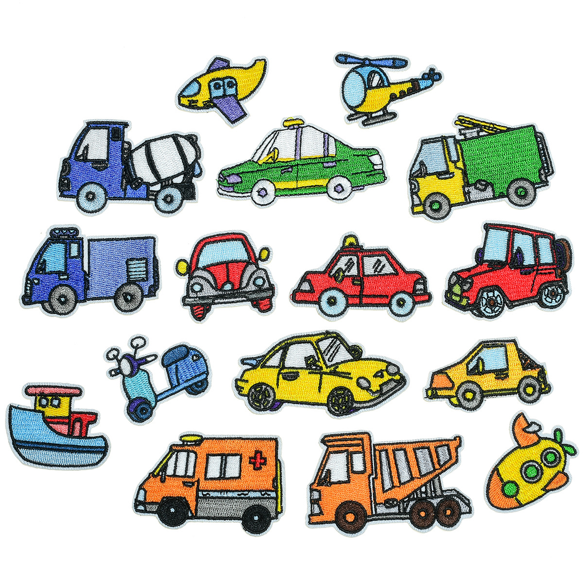 product vehicle car small plane ship cartoon cloth sticker sticker baby clothing decorative sticker