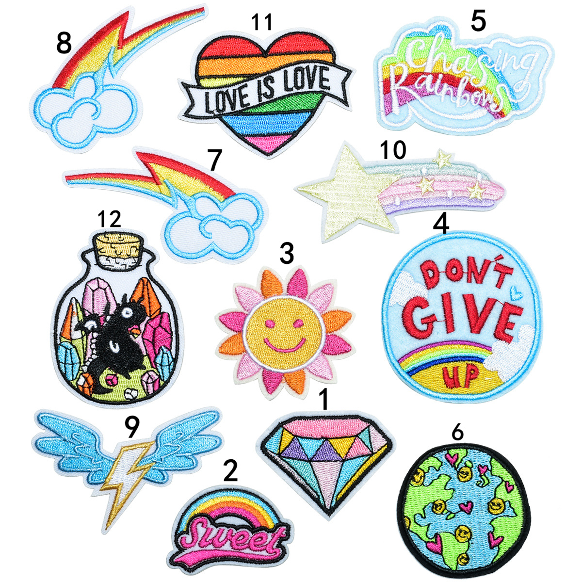 Children's clothes patch sticker, cloth sticker, down decoration, repair holes, sticker, cute cartoon pattern sticker