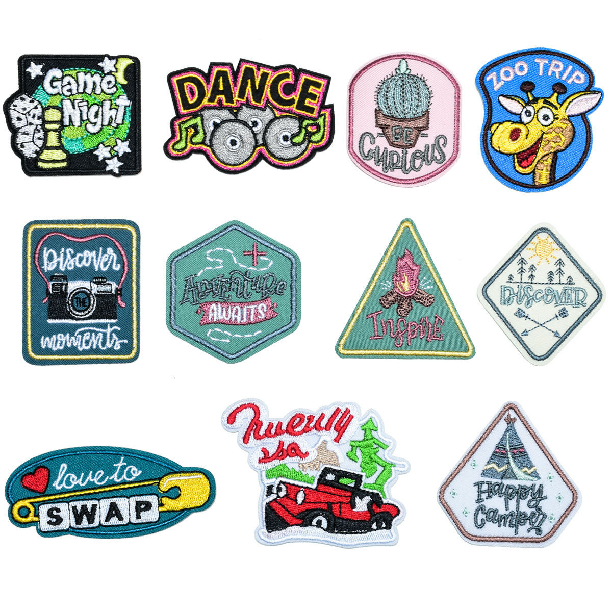 Cloth sticker patch sticker, baby children's cartoon sticker badge car camera torch can be customized