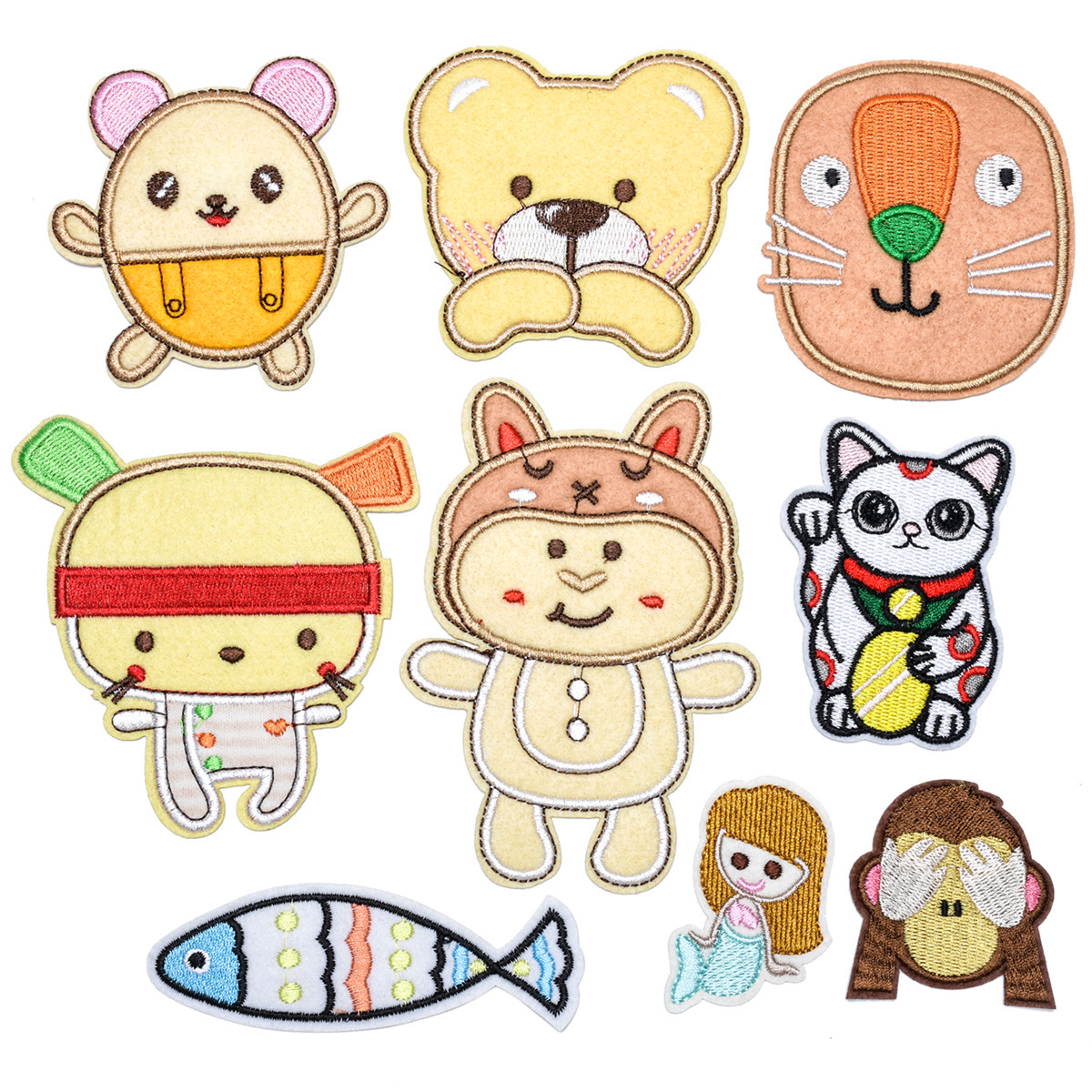 embroidery cloth sticker children's clothing clothes accessories cute cartoon patch sticker shoe hat bag sticker