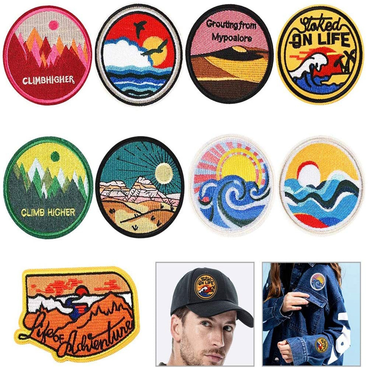 Patch round badge clothing accessories DIY patch cloth sticker