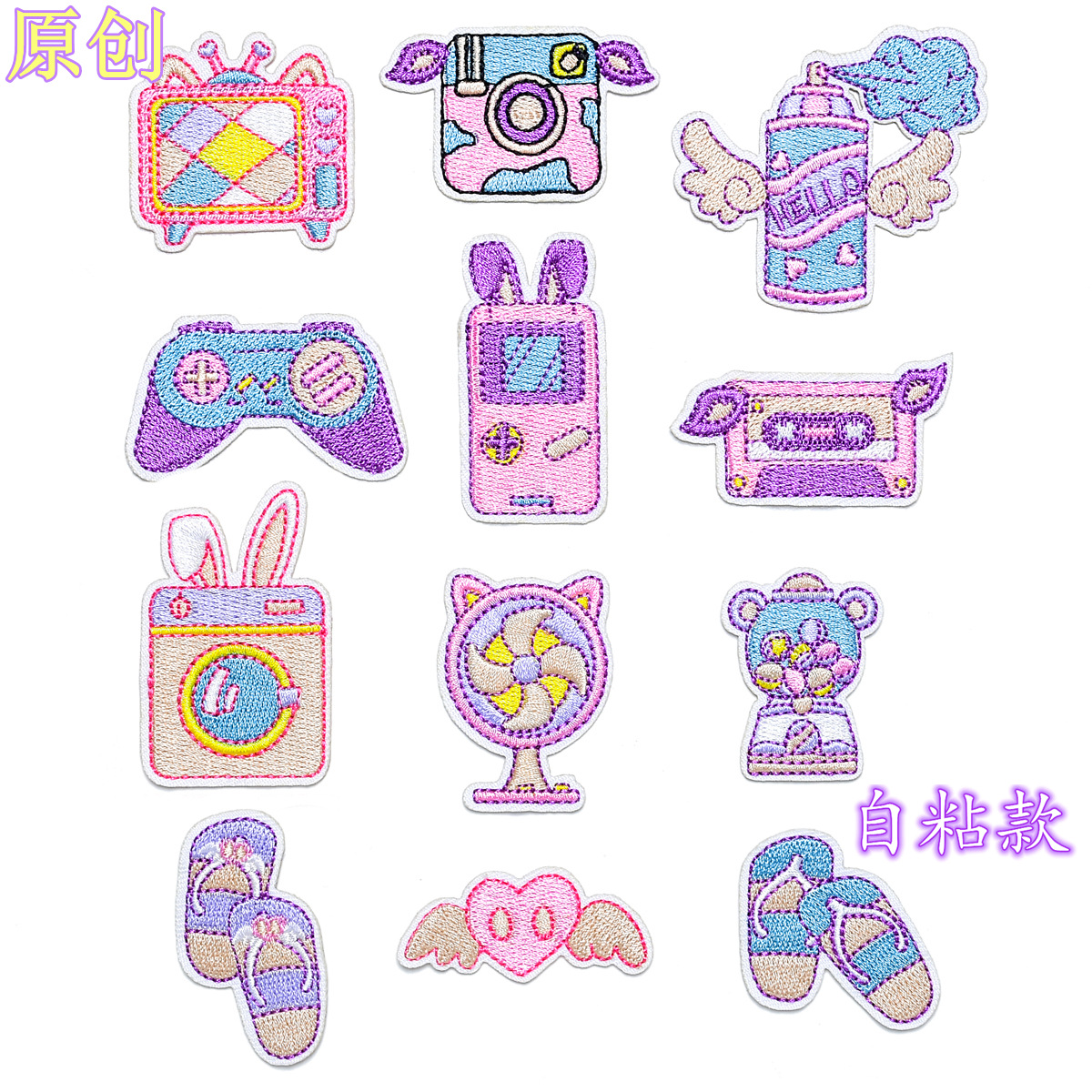 product TV camera tape self-adhesive cloth sticker bag shoes and clothing accessories stamp DIY decorative sticker