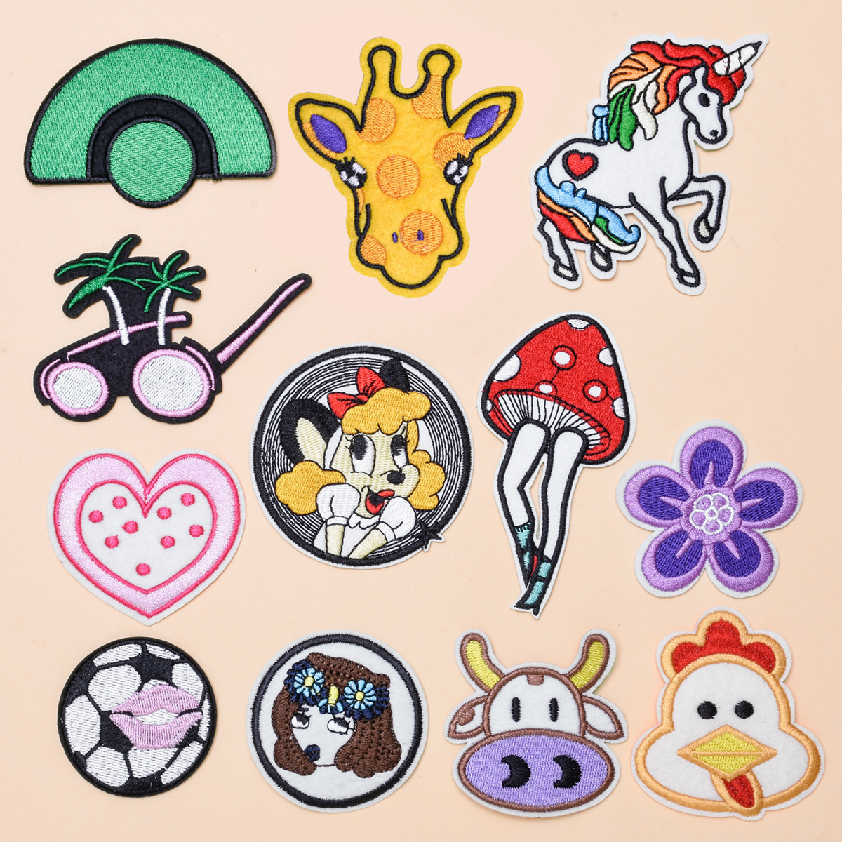 boutique cloth sticker DIY clothing accessories decoration repair patch cloth sticker cartoon