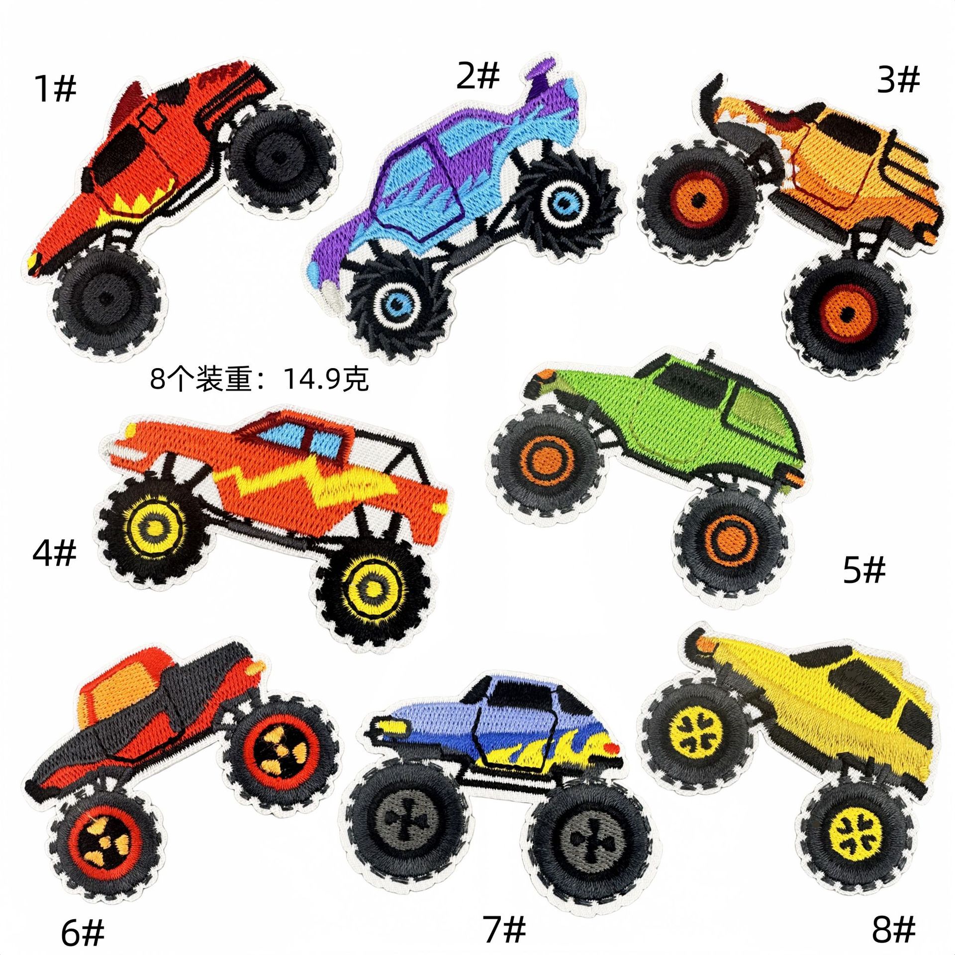 off-road vehicle children's cloth sticker clothes jacket decoration three-dimensional handmade DIY puzzle sticker