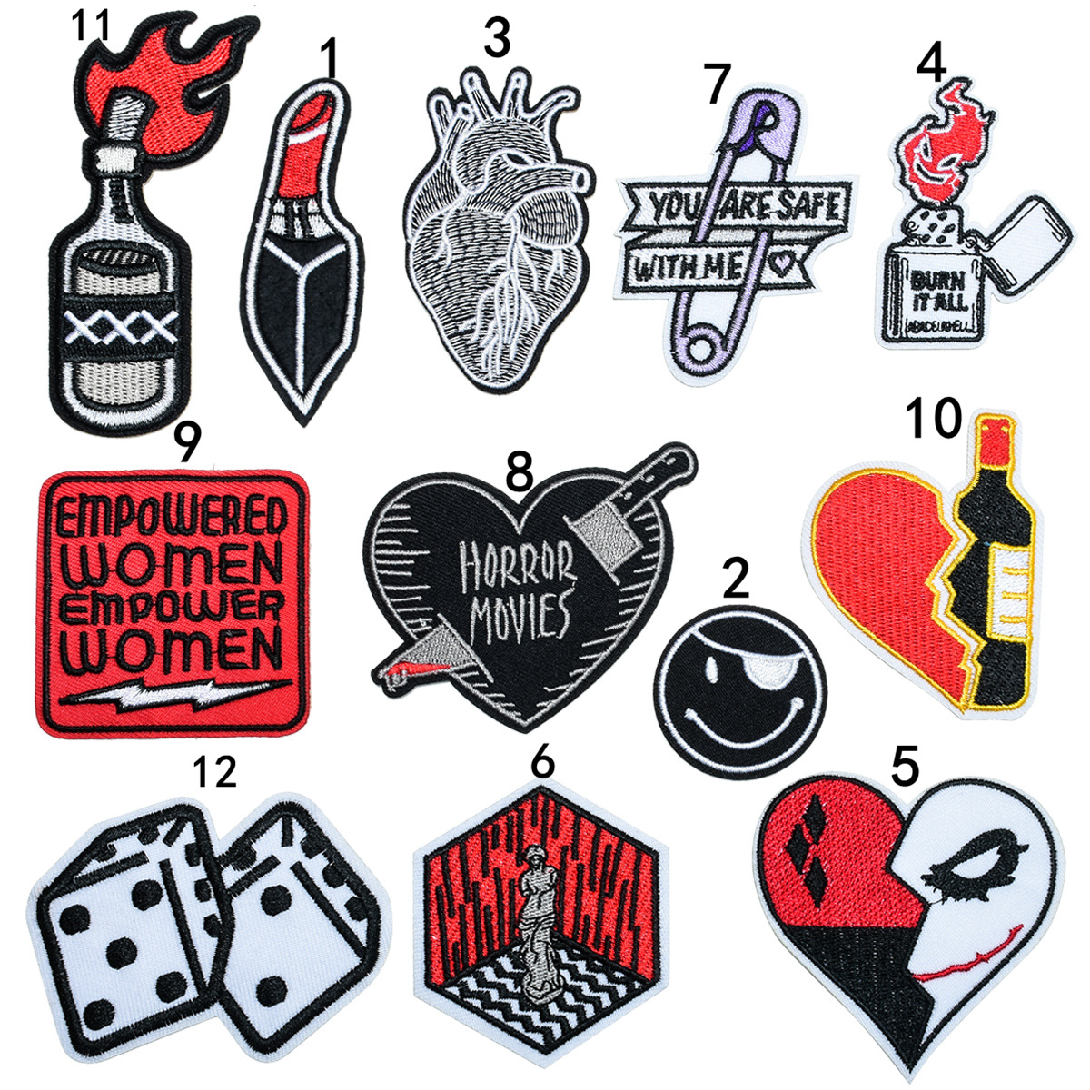 badge cloth sticker patch sticker leaf lip shoe hat bag jewelry accessories spot