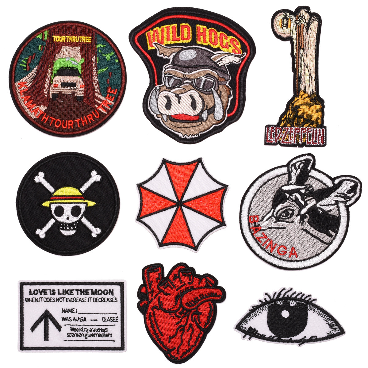 Embroidery cloth sticker badge clothing accessories Knife and fork Eye badge Clothes decoration patch sticker