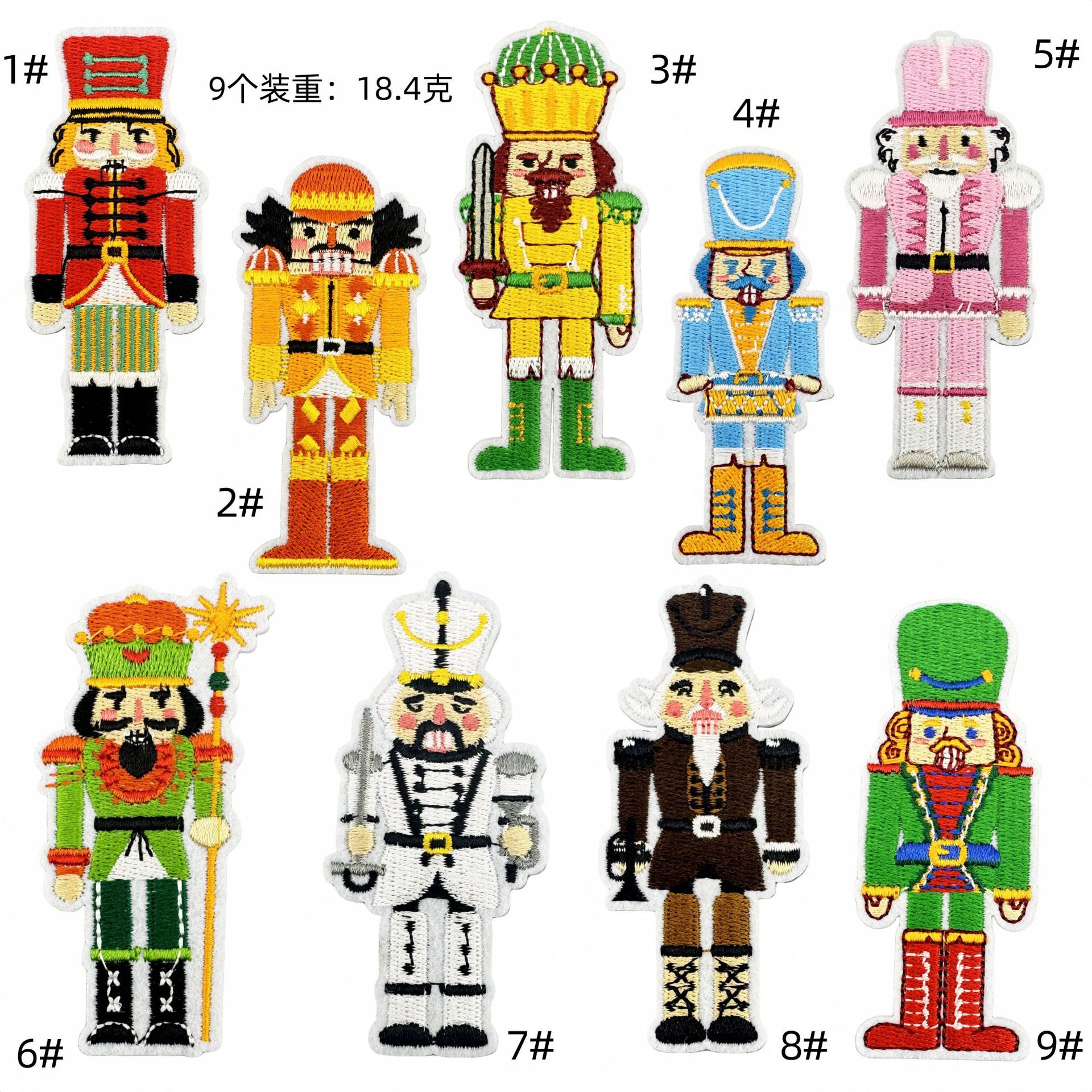 Character Cloth Sticker Set Christmas Children's Clothing Accessories Color Hot Melt Adhesive Patch Sticker Discount