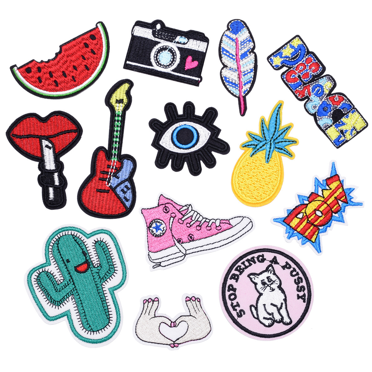 Cute little fresh cartoon cloth sticker, clothing accessories label, patch cloth