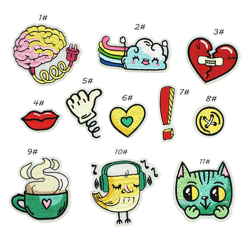 Exquisite cloth sticker love cup chapter patch sticker clothing accessories jewelry decal