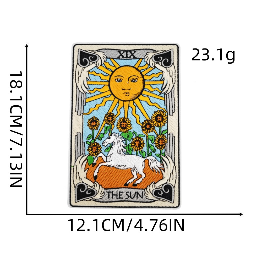 tarot cloth clothes jacket decoration luggage cartoon patch e-commerce