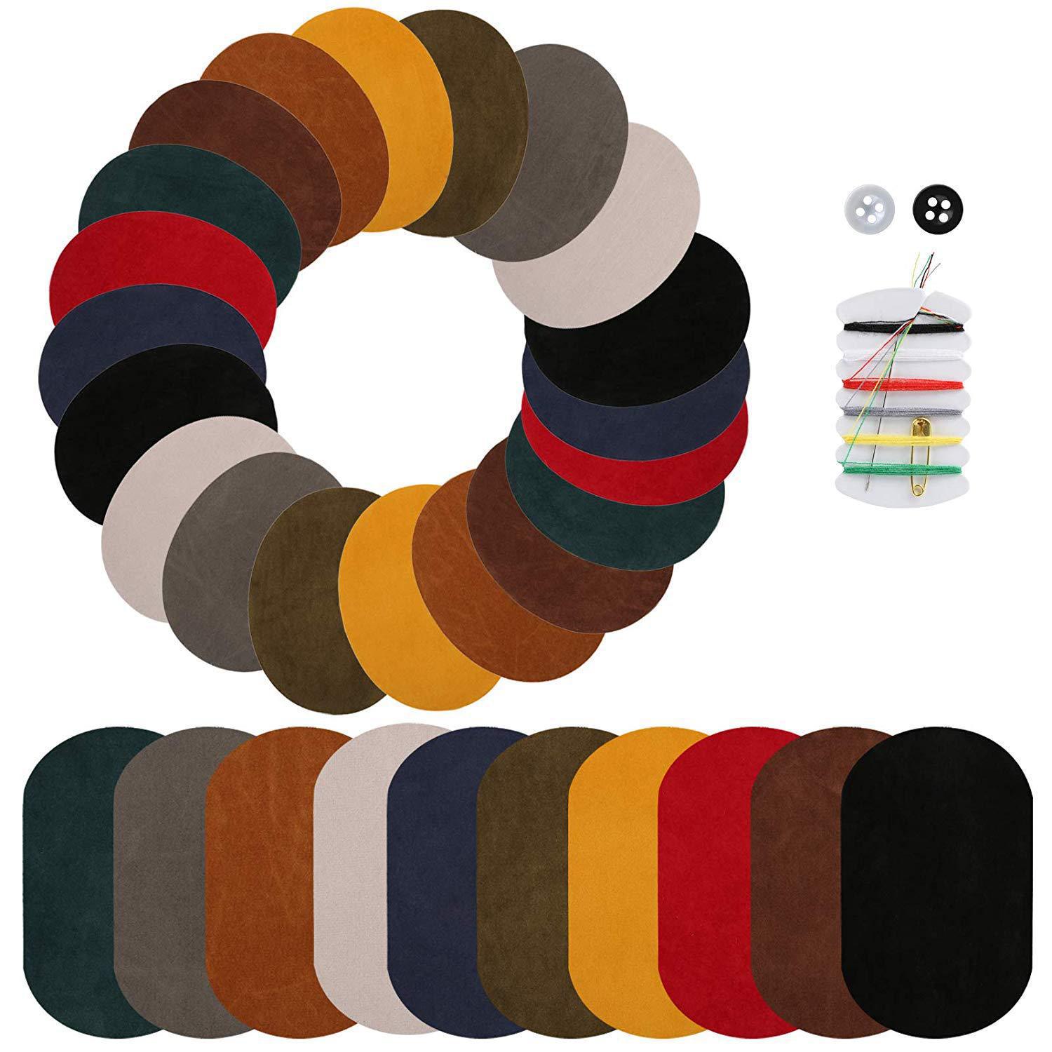 Sweater knee suit cut patch oval long oval flocking can be cut ironing patch patch cloth