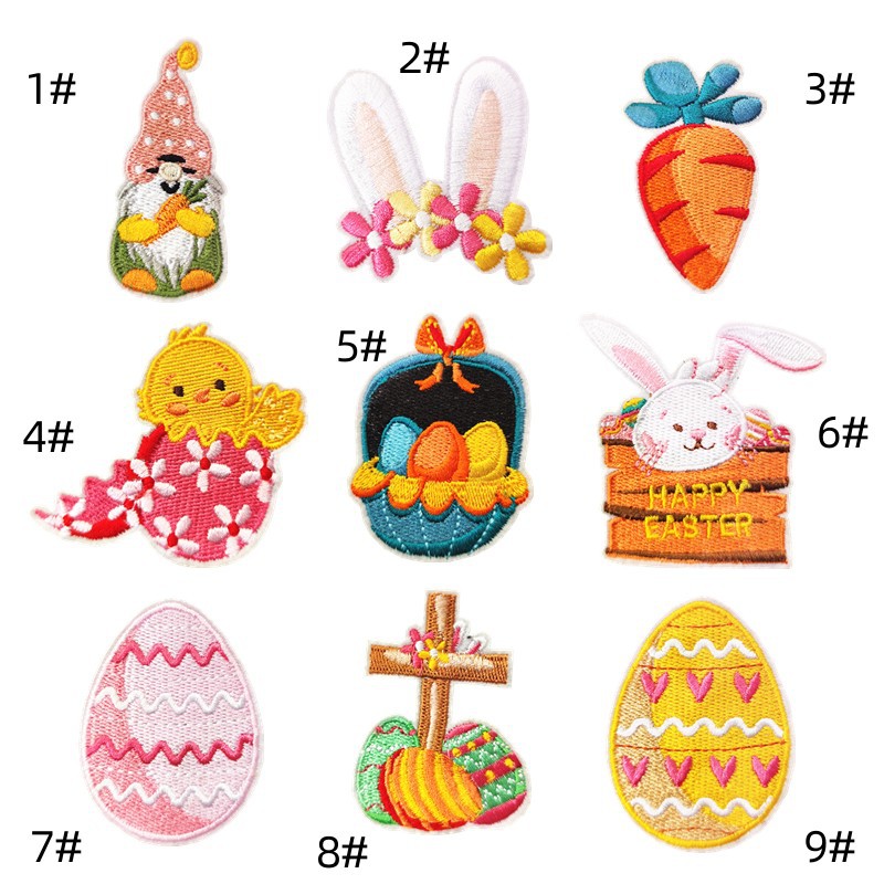 color patch sticker rabbit cloth sticker rabbit ear egg patch cute clothes decorative sticker