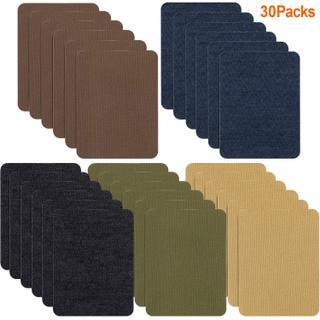 29-Color rectangular 12.5 * 9.5 imitation denim patch adhesive clothing can be ironed and cut at will cloth sticker