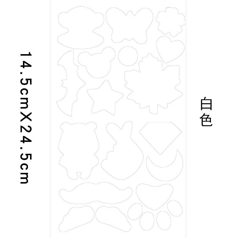 14.5CM * 24.5CM large with cutting shape 34 colors indentation self-adhesive cloth sticker down jacket patch sticker