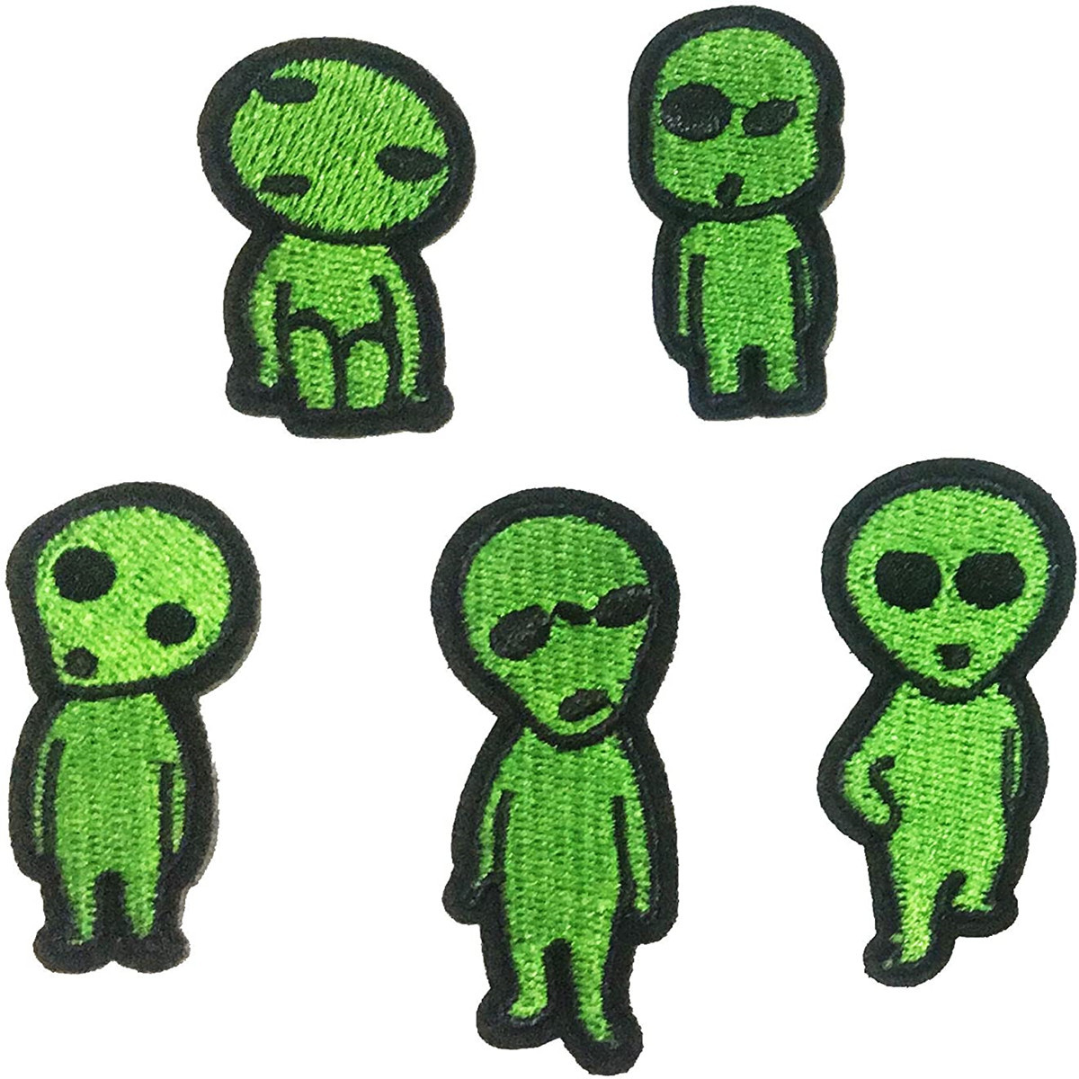 cloth sticker emblem clothes DIY decorative patch sticker adhesive round cloth sticker set