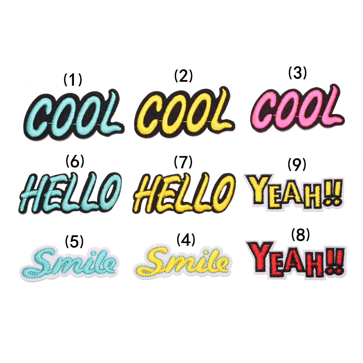 Hot Sale Cloth Sticker English Letter Badge Morale Badge Badge Patch