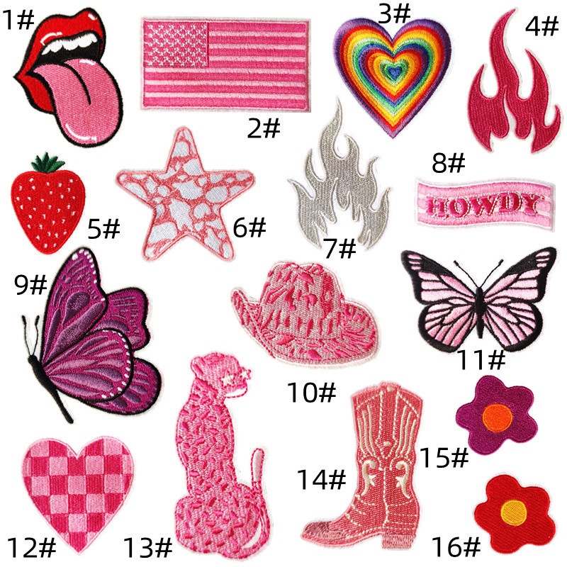 cloth sticker pink set cloth sticker love butterfly sticker cute cartoon clothes decorative sticker