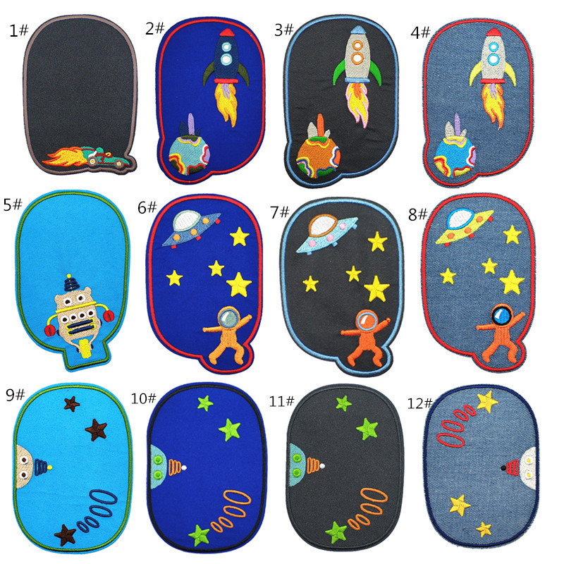 denim cloth sticker cartoon cloth sticker clothes jeans knee hole repair elbow sticker patch decal