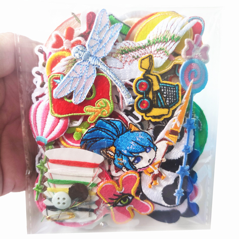 free shipping cloth sticker cartoon character cloth sticker cute animal ironing sticker clothes decal stamp