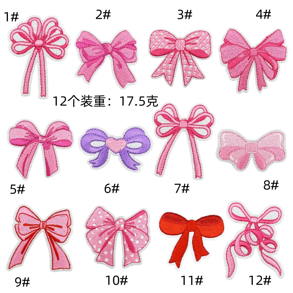 pink bow cloth sticker ribbon hairpin hot melt adhesive jewelry accessories hair accessories ironing clothing