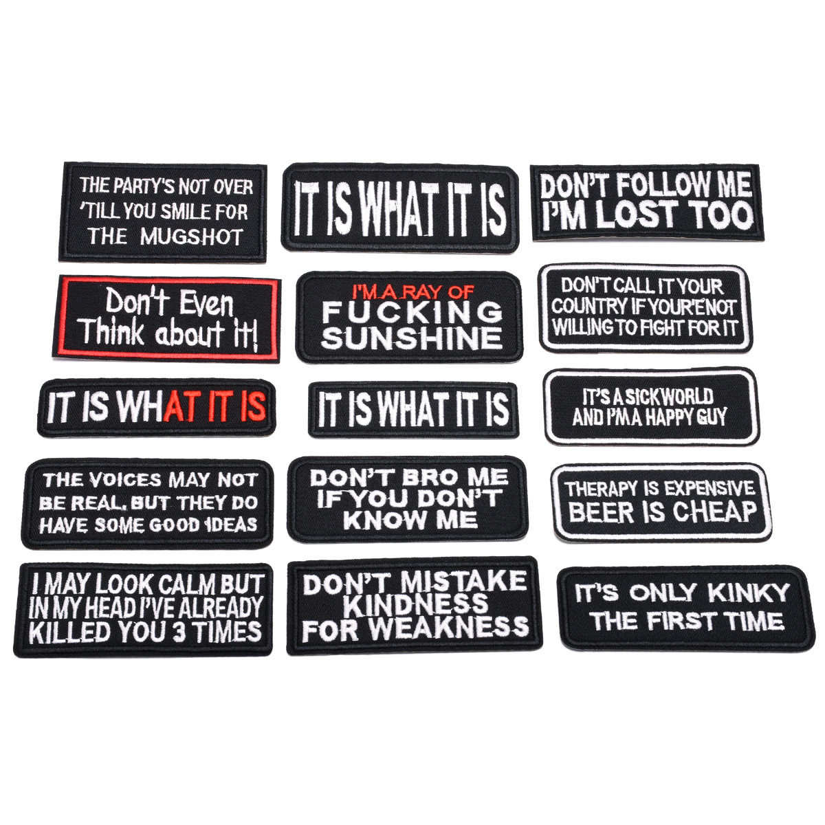 Classic Repair Flower Patch Patch Cloth Sticker Letter Clothes Decoration Color Hole Mark Rectangle English