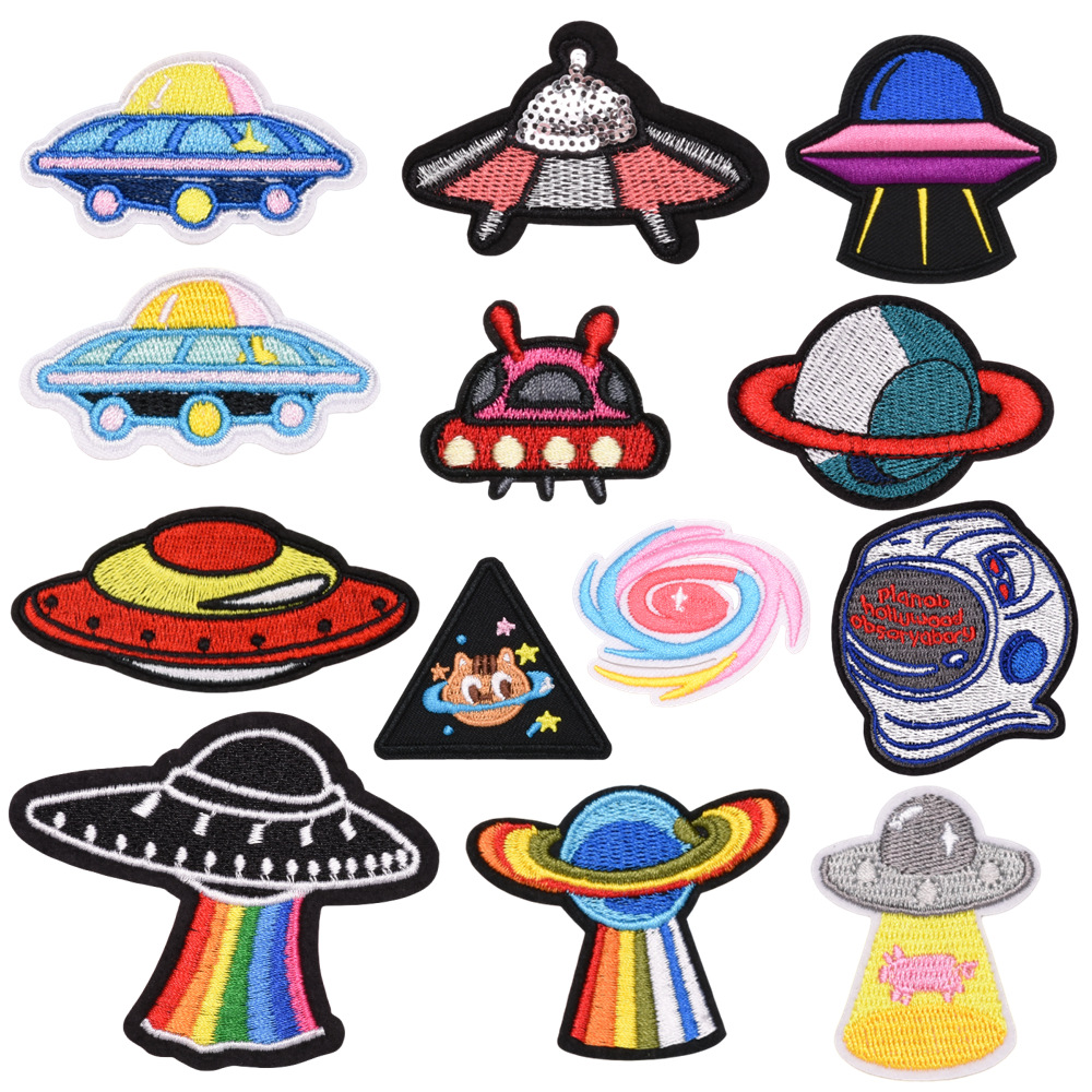 astronaut cloth sticker small rocket adhesive patch sticker clothes decorative sticker