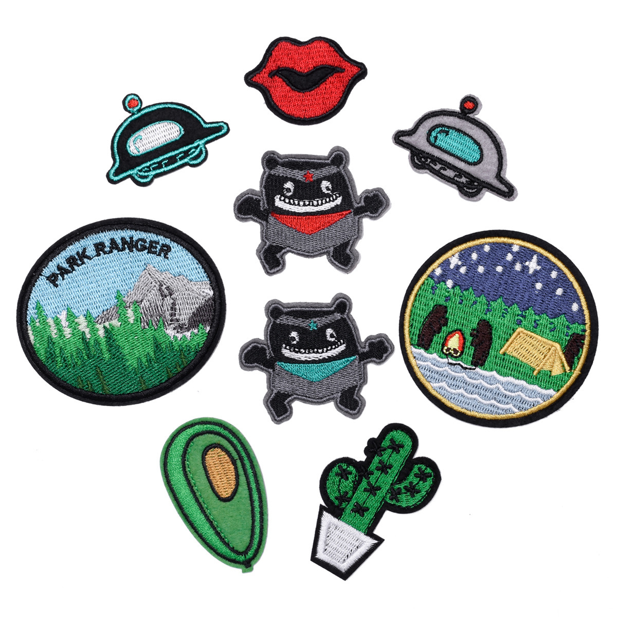 Personality Decal Badge Cloth Sticker Clothes Down Jacket Repair Patch Badge Pants Clothing Decorative Sticker