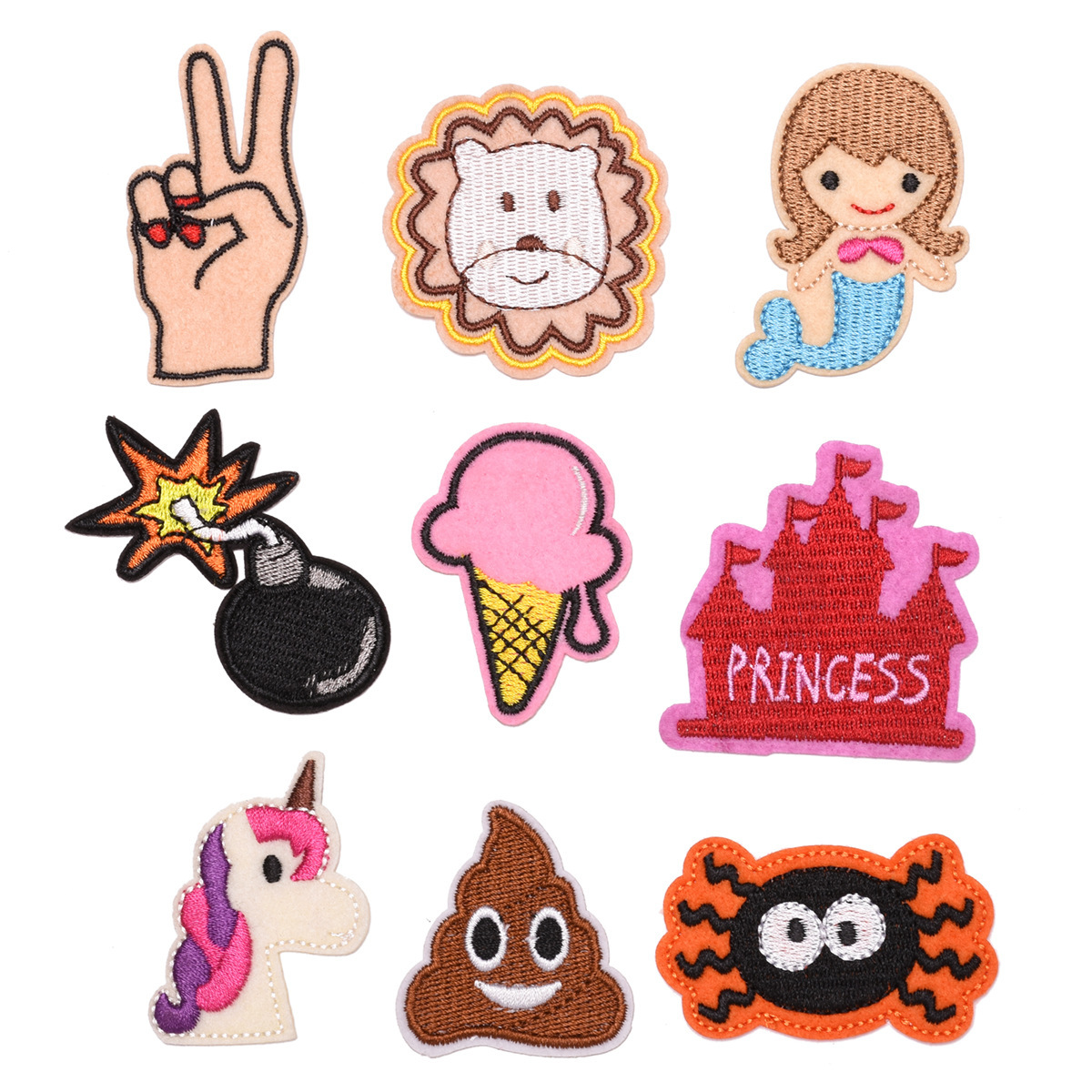 cartoon cloth sticker, clothing accessories animal patch sticker, with adhesive backing can be sewn and ironed
