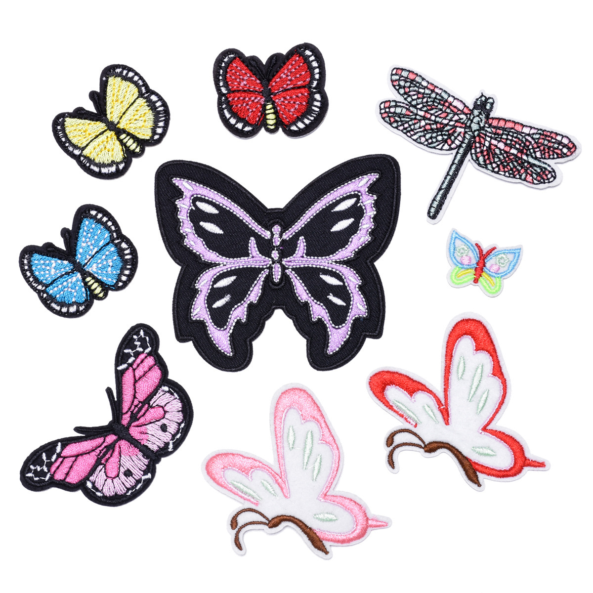 Butterfly cloth sticker decal dragonfly clothes patch sticker small dragonfly adhesive DIY decorative accessories can be ironed