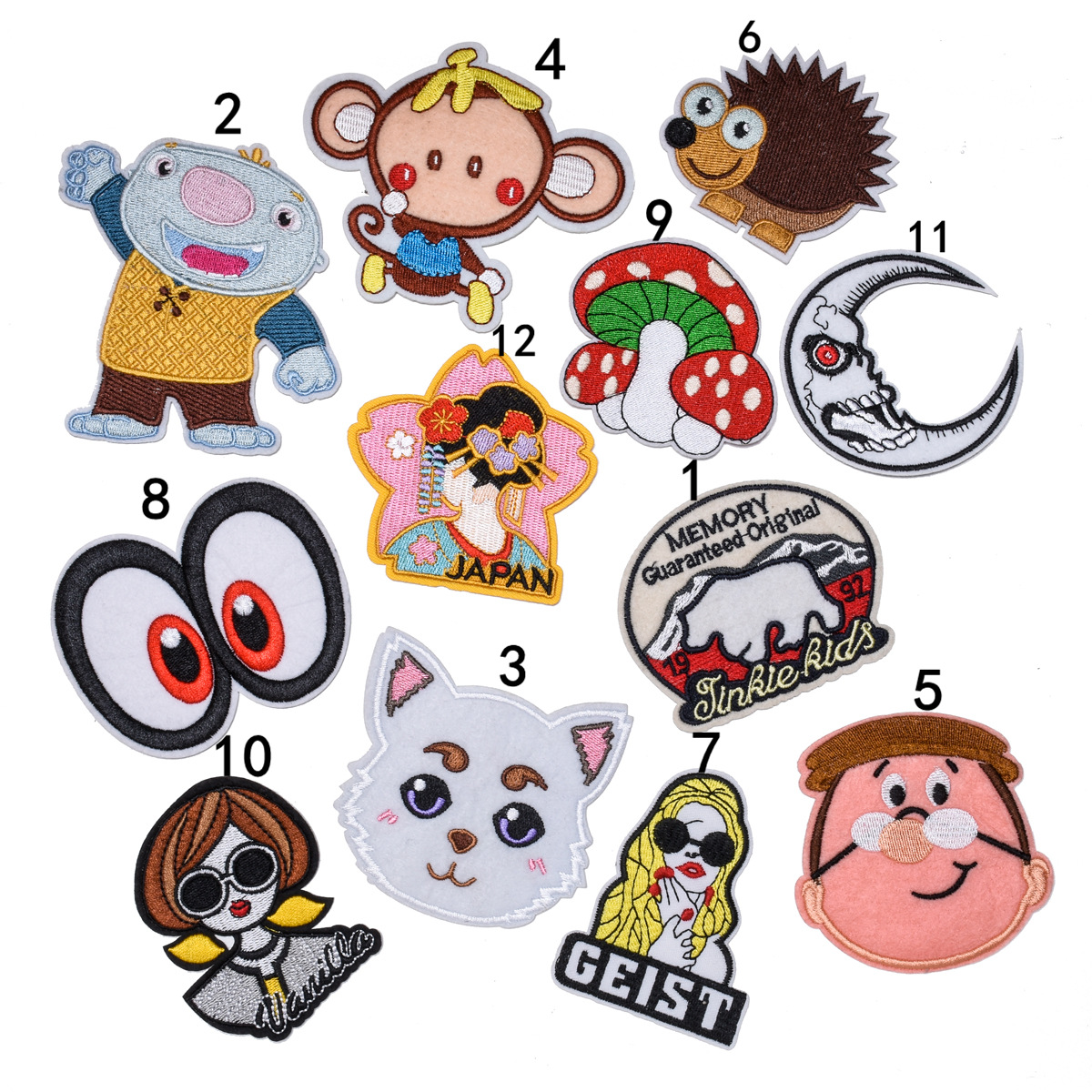 cute cartoon animation beautiful woman monkey clothes accessories decorative patch sticker ironable cloth sticker