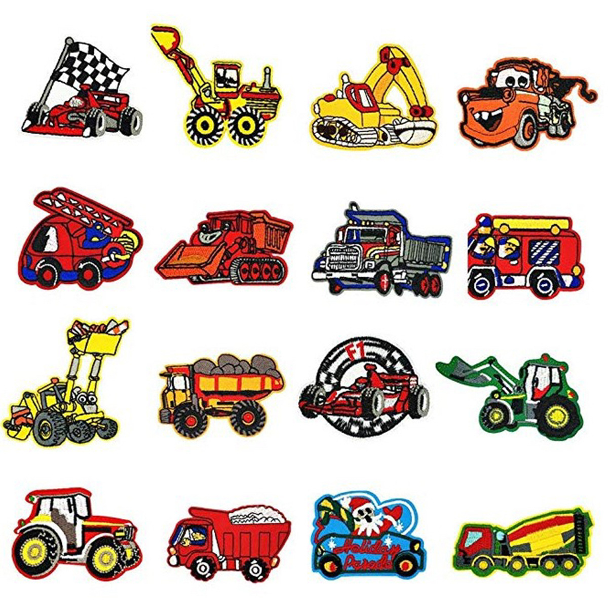 Embroidery Chapter Cute Cartoon Car Cloth Sticker Clothes Decoration Patch Sticker Label Truck Spot
