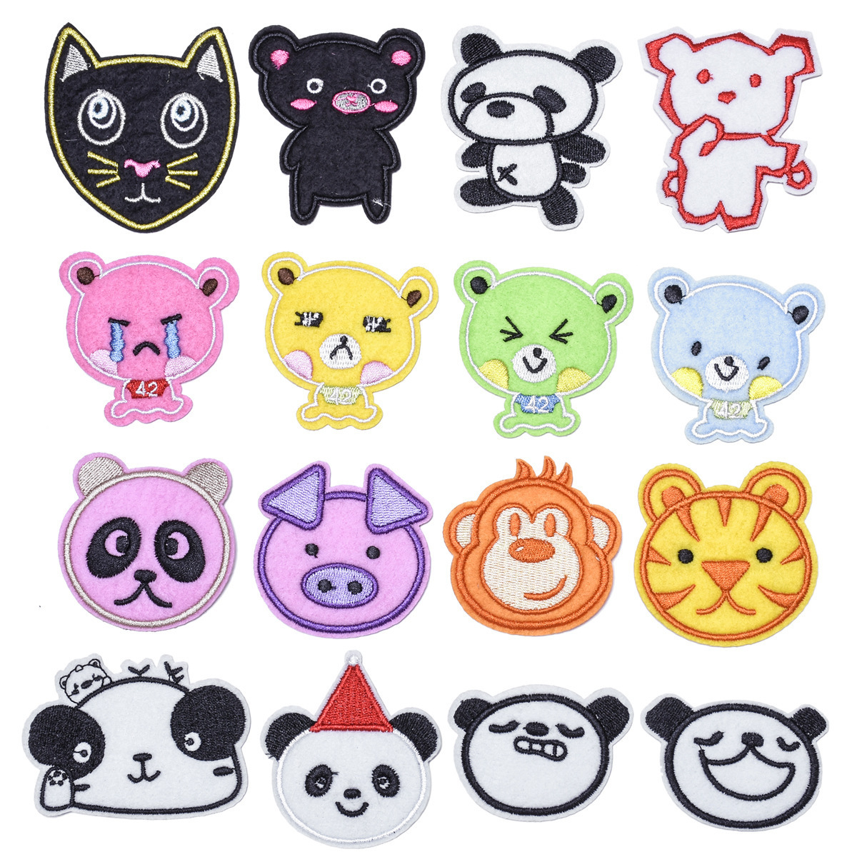 Embroidery Patch Cartoon Children Patch Patch Luggage Clothing Clothing Pants Iron Patch Flower Patch Hole with Back Tape