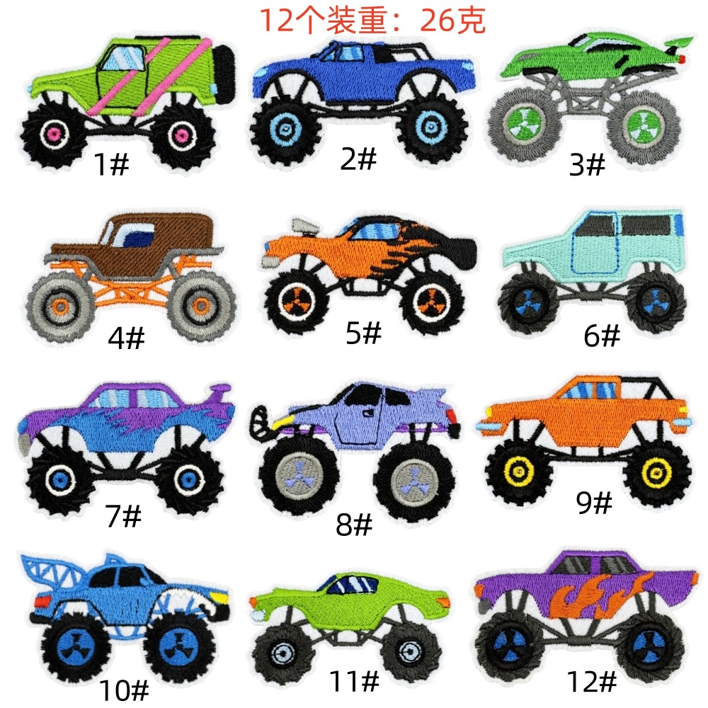 big car cloth sticker children's car graffiti off-road vehicle cartoon clothes decoration discount