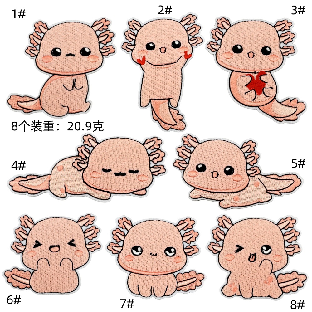 Little dinosaur cartoon cloth sticker bag children's decal doll accessories cute bag animal clothing