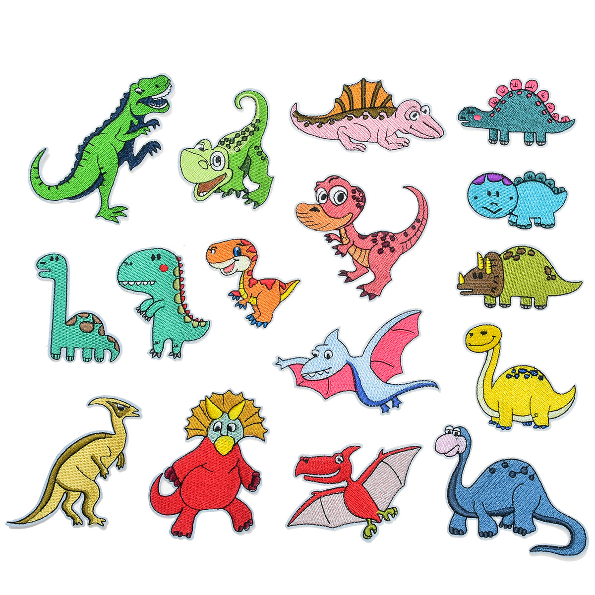 cartoon dinosaur cloth sticker  clothing animal patch sticker Tyrannosaurus rex stamp sticker