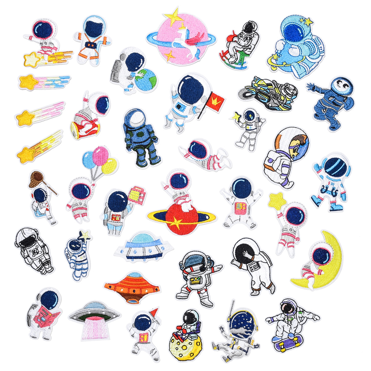 embroidery little stars exquisite cloth sticker DIY versatile handmade patch repair clothes down hole repair adhesive