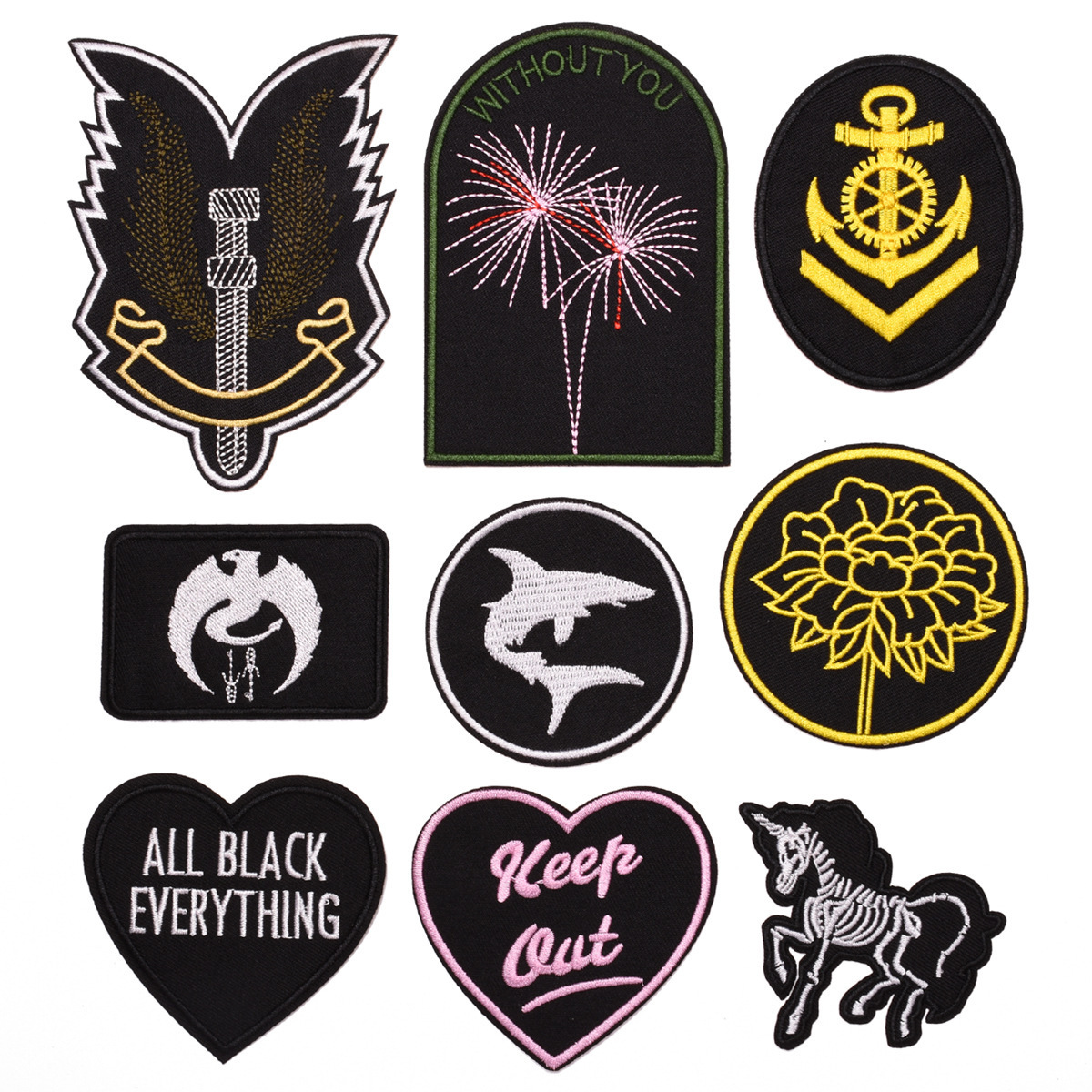 Embroidery Badge Cloth Sticker Letter Patch Sticker Clothing Auxiliary DIY Material Badge