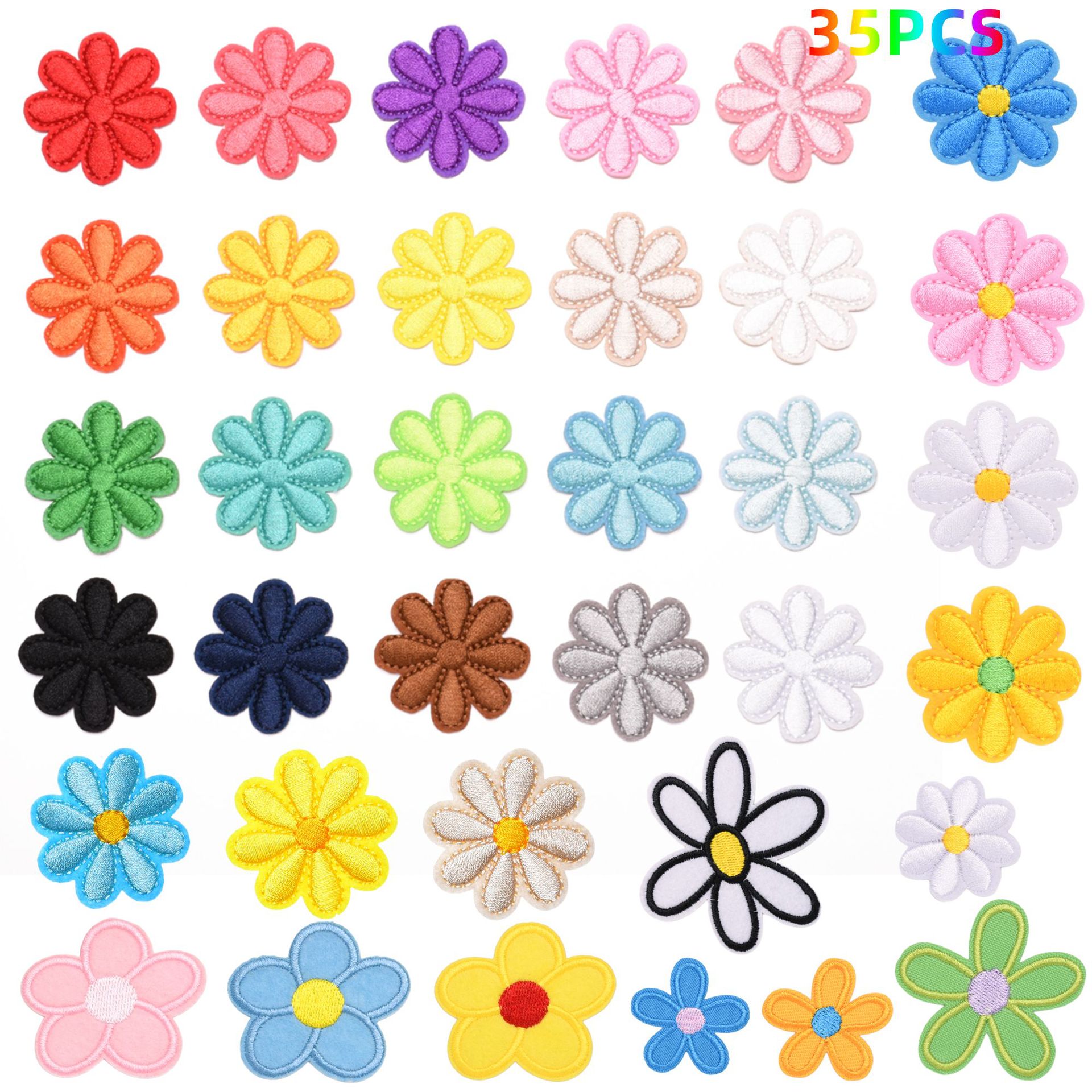 Sunflower cloth sticker, adhesive-backed ironing sticker, small flower tablecloth, tablecloth, sofa children's clothing DIY hotel repair patch sticker