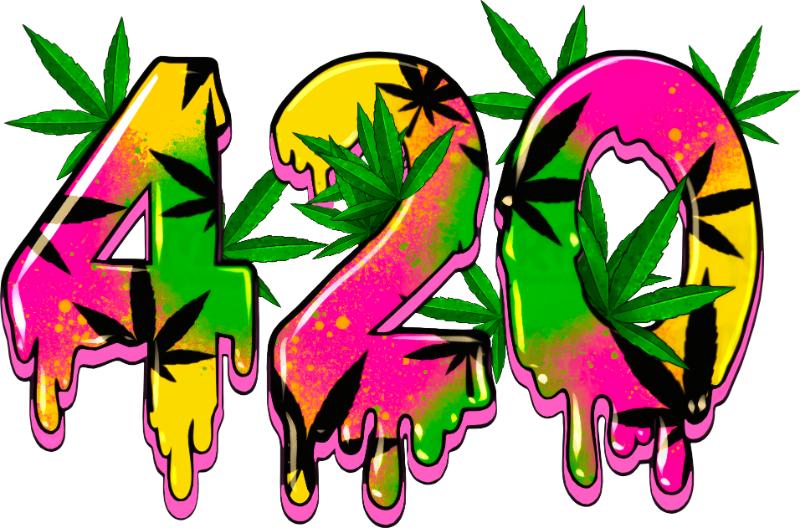 Heat transfers Iron on stickers Weeds 420 Cannabis happy plant 477 for Tshirts Iron on Decal Patches Stickers Clothes Hat Pillows DIY Crafts