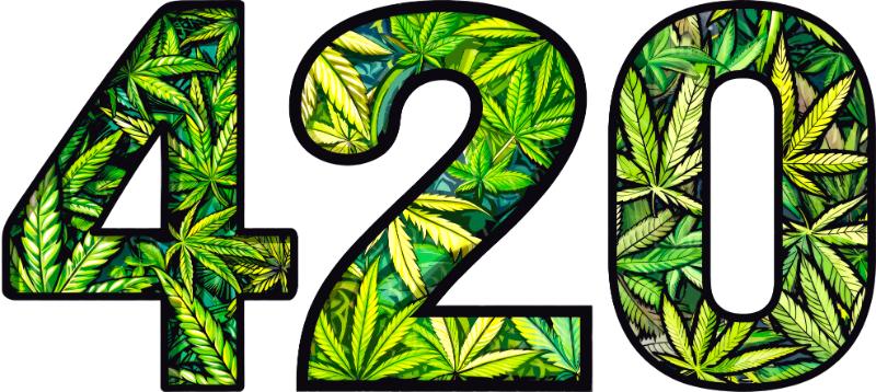 Heat transfers Iron on stickers Weeds 420 Cannabis happy plant 40 for Tshirts Iron on Decal Patches Stickers Clothes Hat Pillows DIY Crafts