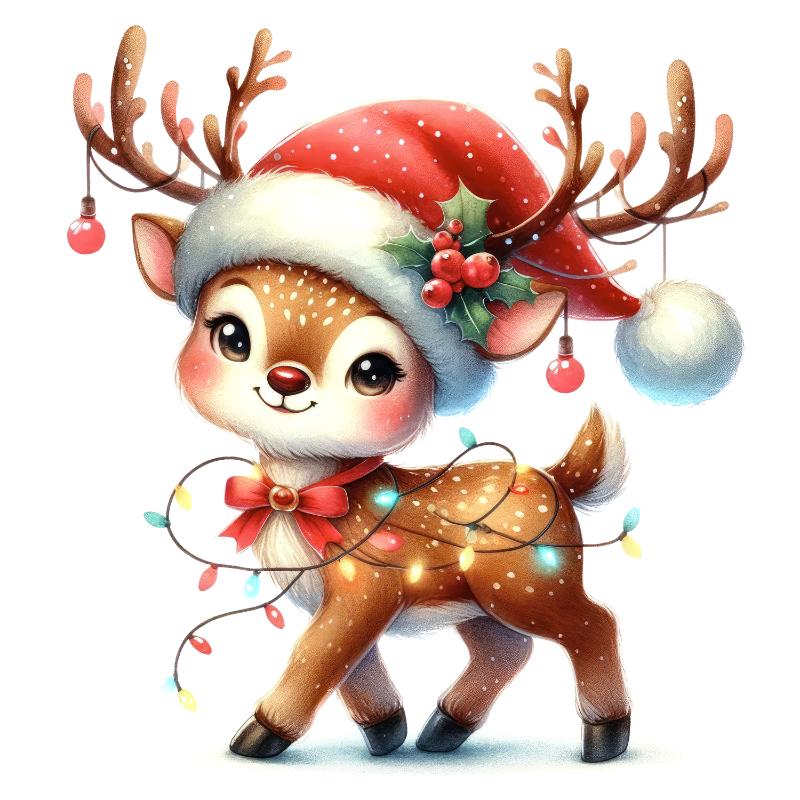 Heat transfers Iron on stickers  Chrismas winter 1867 for Tshirts Iron on Decal Patches Stickers Clothes Hat Pillows DIY Crafts