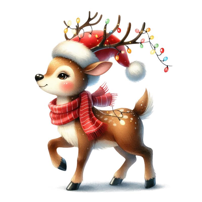 Heat transfers Iron on stickers  Chrismas winter 1829 for Tshirts Iron on Decal Patches Stickers Clothes Hat Pillows DIY Crafts