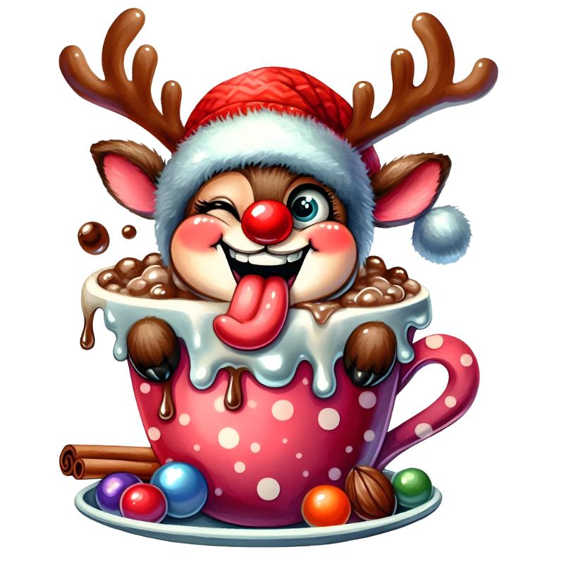 Heat transfers Iron on stickers  Chrismas winter 1782 for Tshirts Iron on Decal Patches Stickers Clothes Hat Pillows DIY Crafts