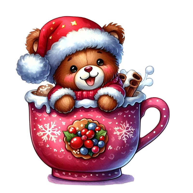 Heat transfers Iron on stickers  Chrismas winter 1728 for Tshirts Iron on Decal Patches Stickers Clothes Hat Pillows DIY Crafts