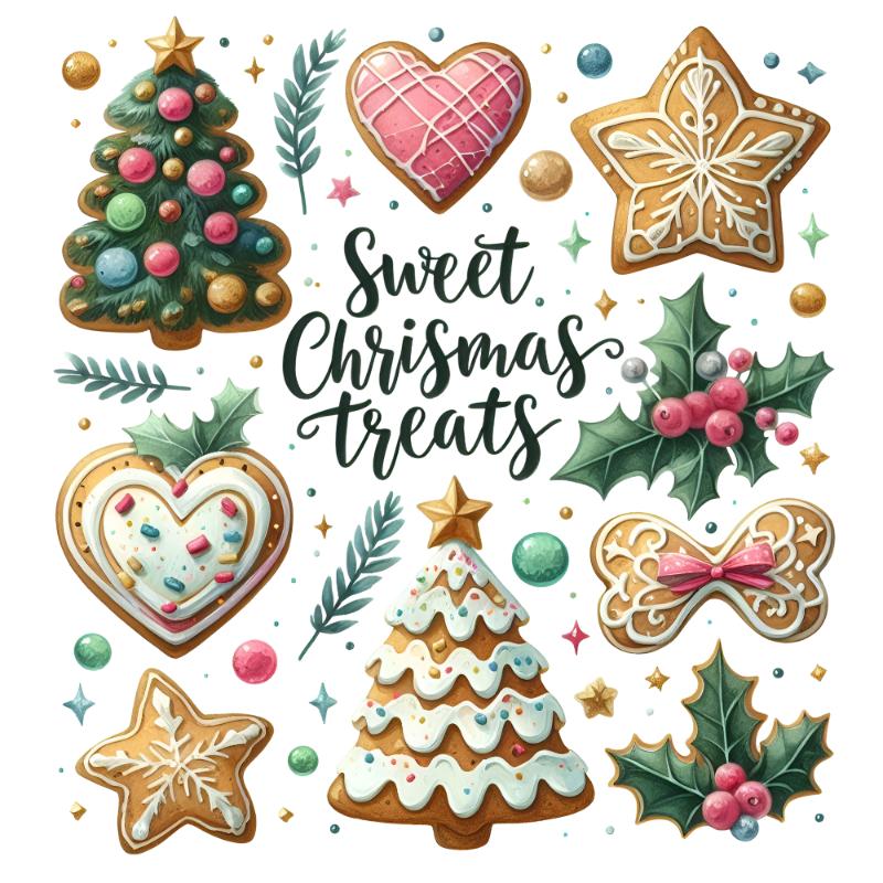 Heat transfers Iron on stickers  Chrismas winter 1582 for Tshirts Iron on Decal Patches Stickers Clothes Hat Pillows DIY Crafts
