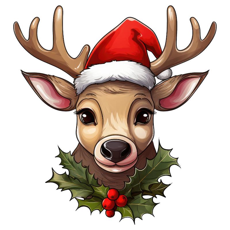 Heat transfers Iron on stickers  Chrismas winter 1569 for Tshirts Iron on Decal Patches Stickers Clothes Hat Pillows DIY Crafts