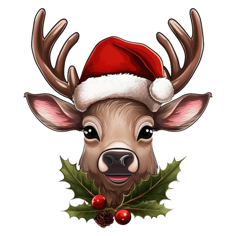 Heat transfers Iron on stickers  Chrismas winter 1555 for Tshirts Iron on Decal Patches Stickers Clothes Hat Pillows DIY Crafts