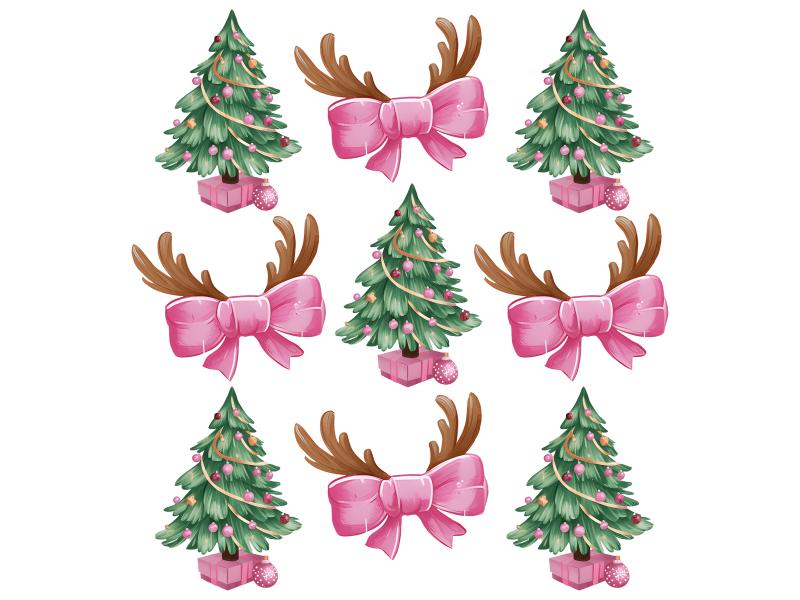 Heat transfers Iron on stickers  Chrismas winter 1552 for Tshirts Iron on Decal Patches Stickers Clothes Hat Pillows DIY Crafts